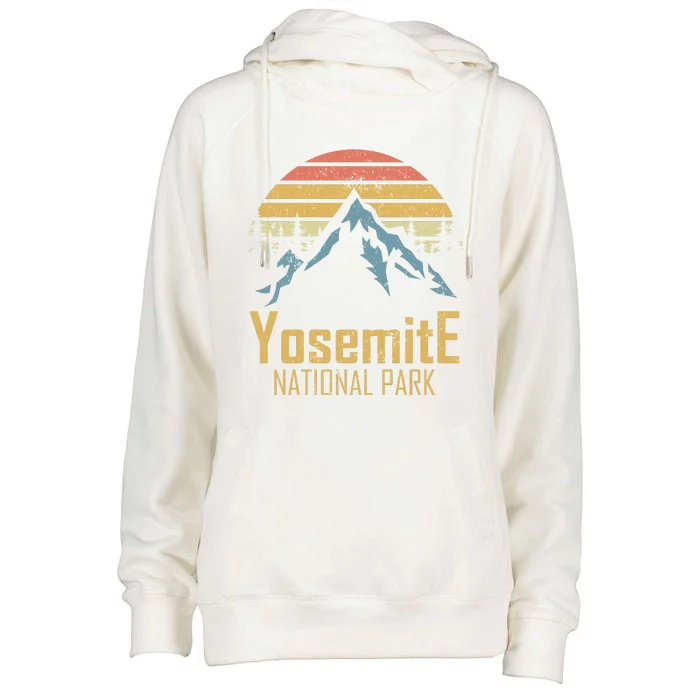 Vintage Yosemite National Park California Gift Womens Funnel Neck Pullover Hood