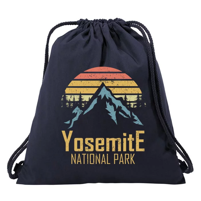 Vintage Yosemite National Park California Gift Drawstring Bag