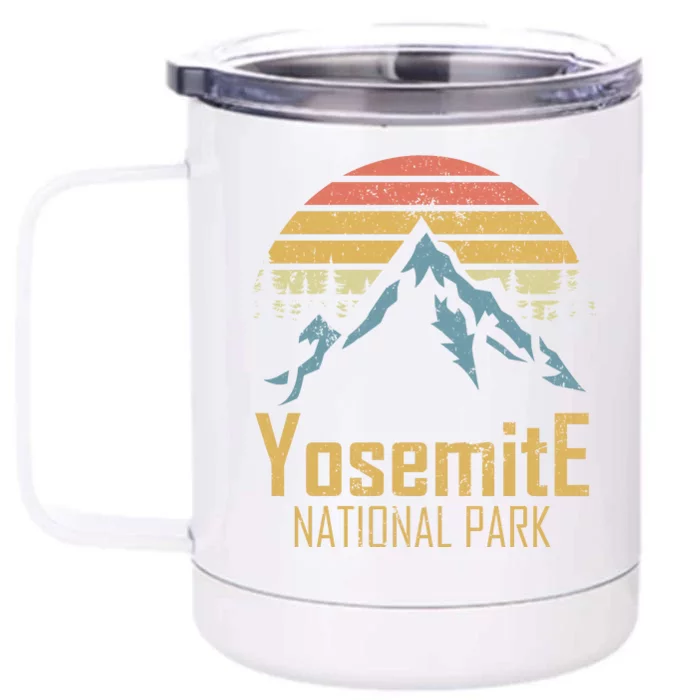 Vintage Yosemite National Park California Gift Front & Back 12oz Stainless Steel Tumbler Cup