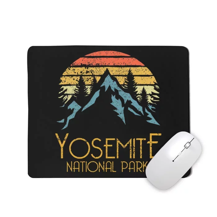 Vintage Yosemite National Park California Mousepad