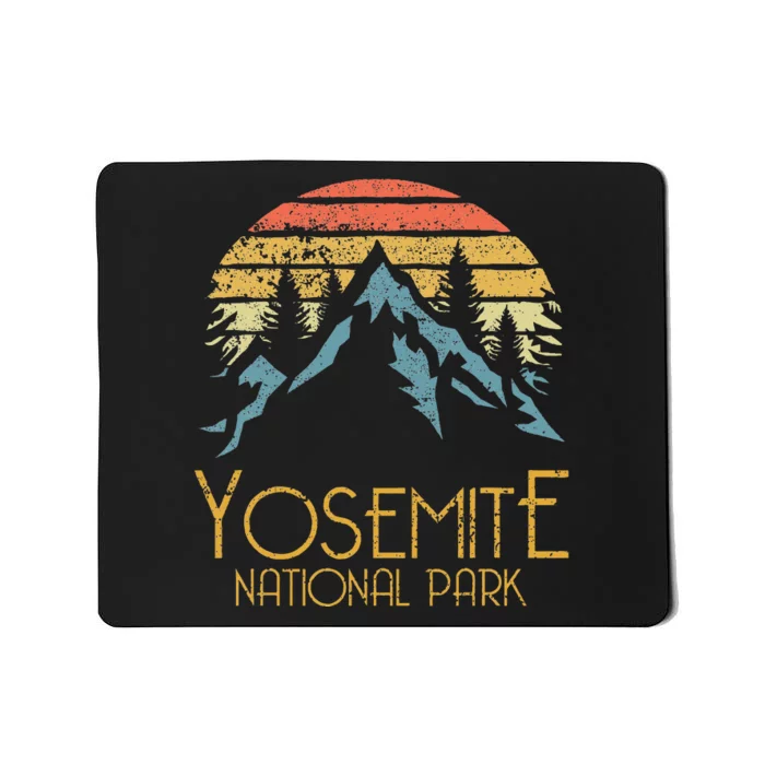 Vintage Yosemite National Park California Mousepad