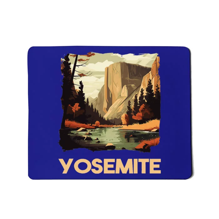 Vintage Yosemite National Park Nature Lover Adventure Mousepad