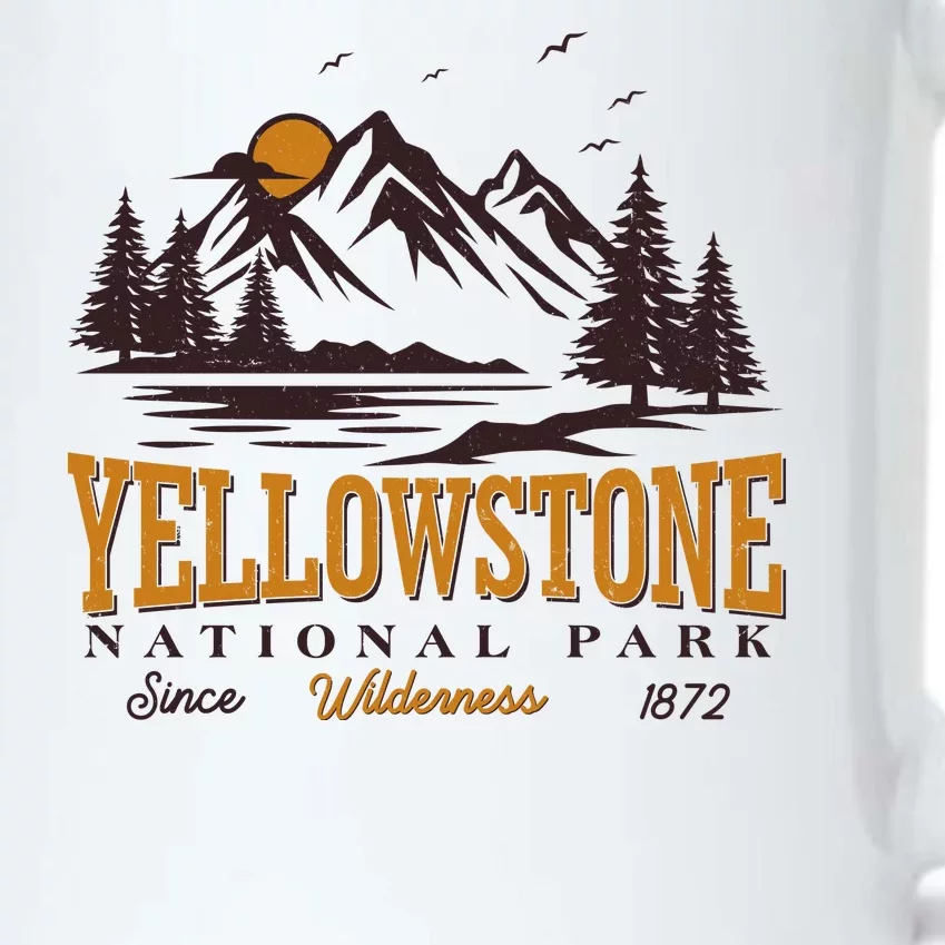 Vintage Yellowstone National Park Wilderness Since 1872 Black Color Changing Mug