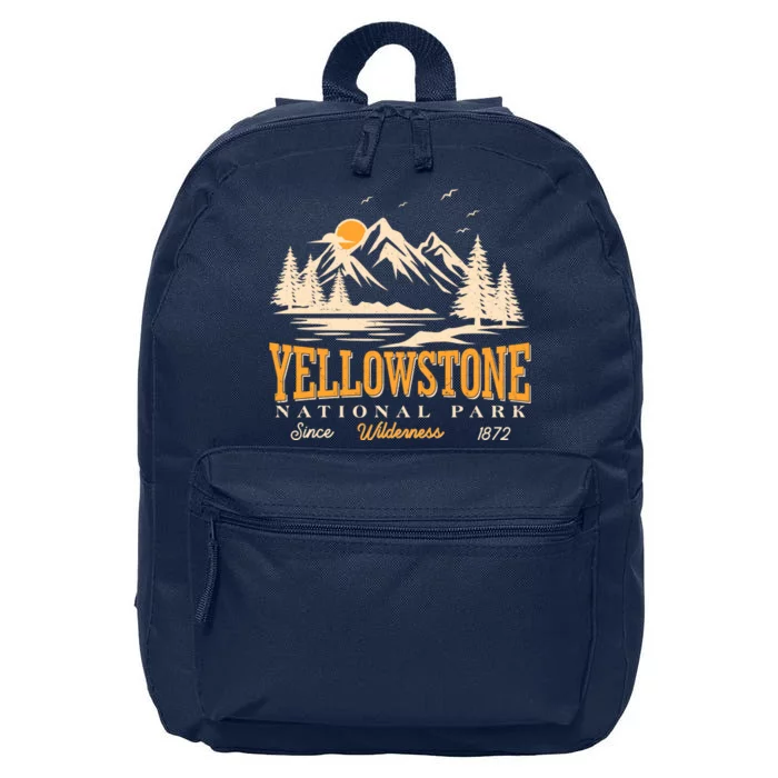 Vintage Yellowstone National Park Wilderness Since 1872 16 in Basic Backpack