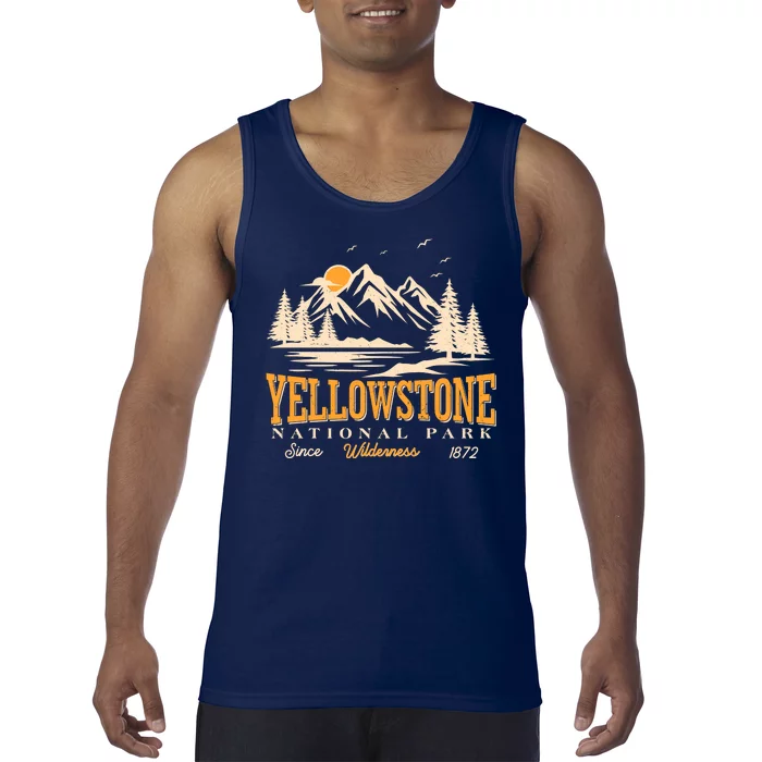 Vintage Yellowstone National Park Wilderness Since 1872 Tank Top