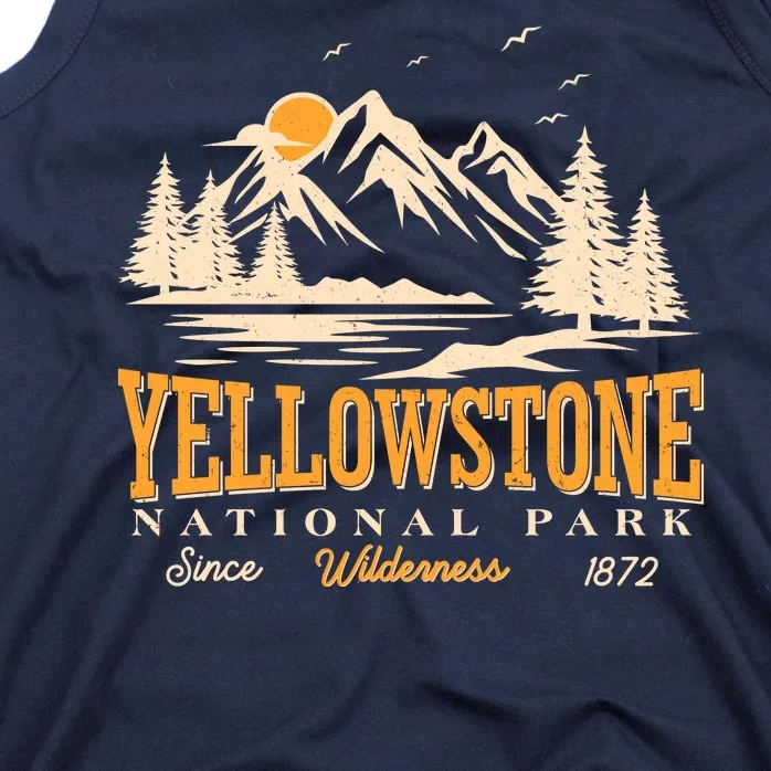 Vintage Yellowstone National Park Wilderness Since 1872 Tank Top