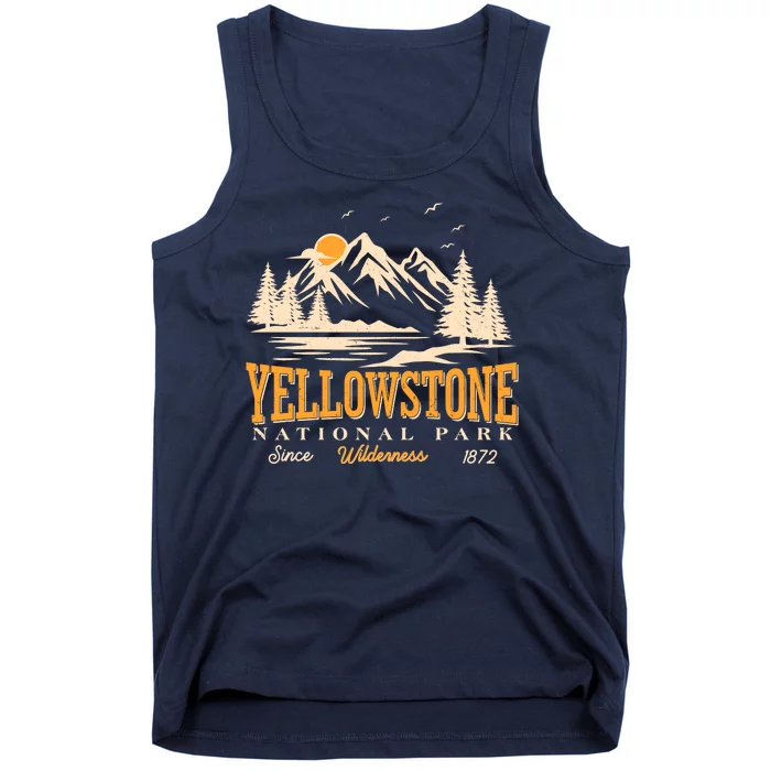 Vintage Yellowstone National Park Wilderness Since 1872 Tank Top