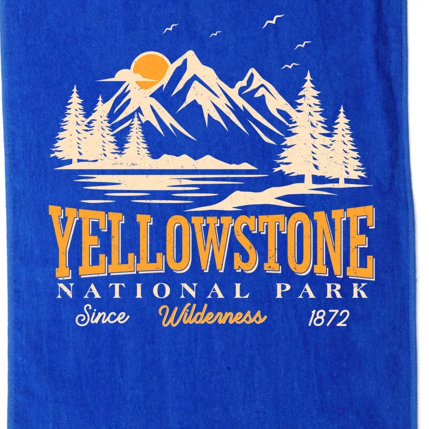 Vintage Yellowstone National Park Wilderness Since 1872 Platinum Collection Golf Towel