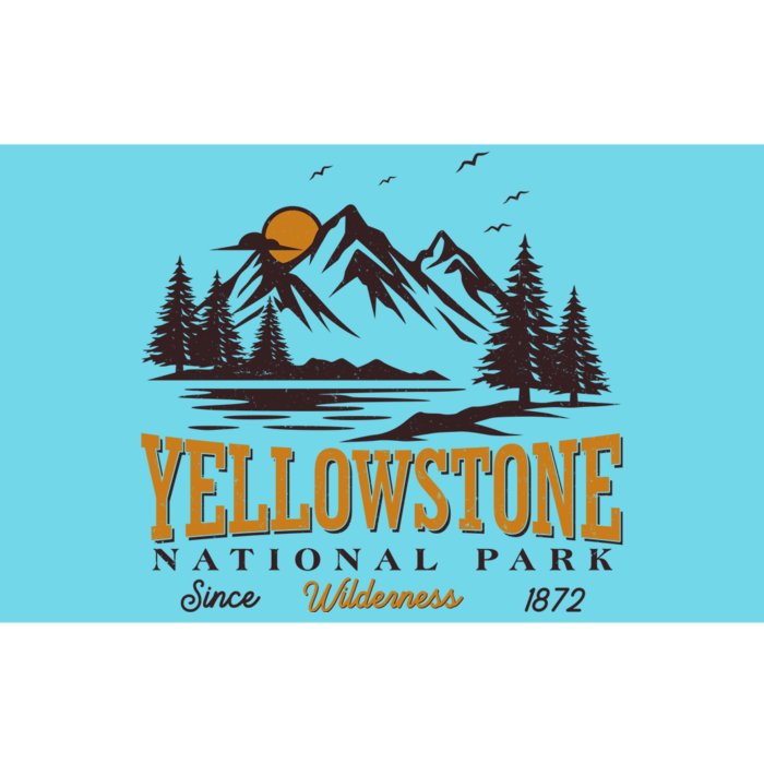 Vintage Yellowstone National Park Wilderness Since 1872 Bumper Sticker