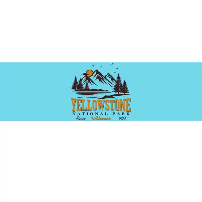 Vintage Yellowstone National Park Wilderness Since 1872 Bumper Sticker