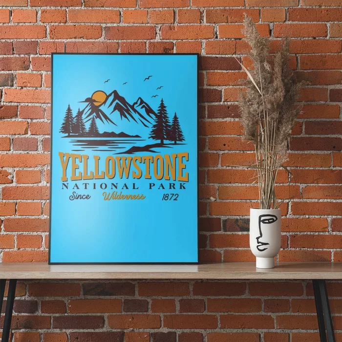 Vintage Yellowstone National Park Wilderness Since 1872 Poster