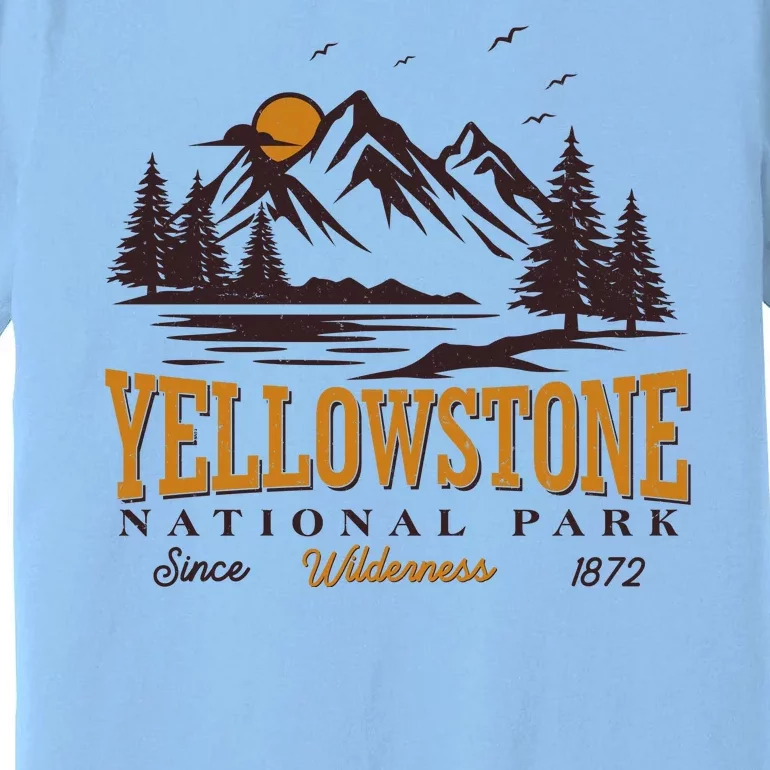 Vintage Yellowstone National Park Wilderness Since 1872 Premium T-Shirt