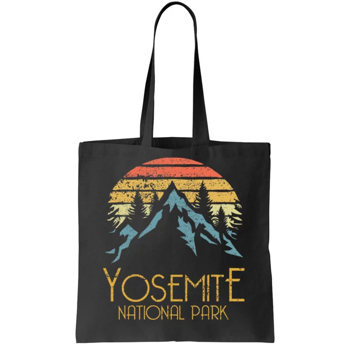 Vintage Yosemite National Park California Tote Bag