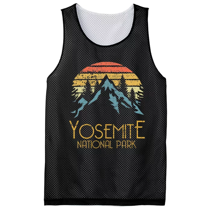 Vintage Yosemite National Park California Mesh Reversible Basketball Jersey Tank