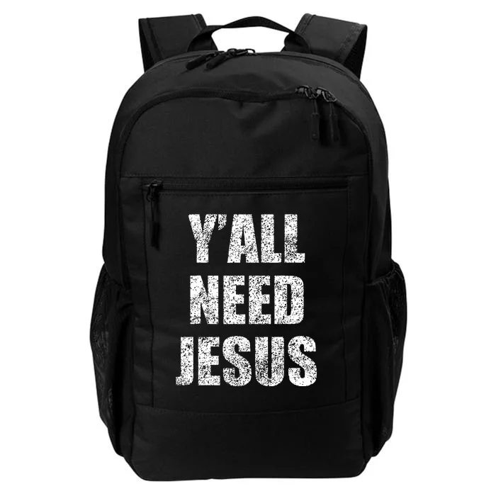 Vintage Y'All Need Jesus Christian Religion Gift Daily Commute Backpack