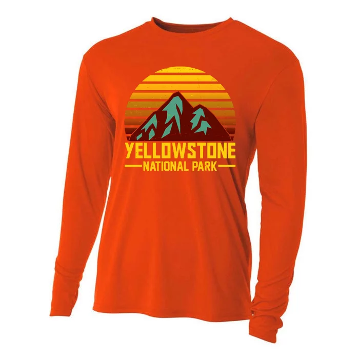 Vintage Yellowstone National Park Cooling Performance Long Sleeve Crew