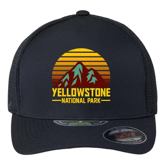 Vintage Yellowstone National Park Flexfit Unipanel Trucker Cap