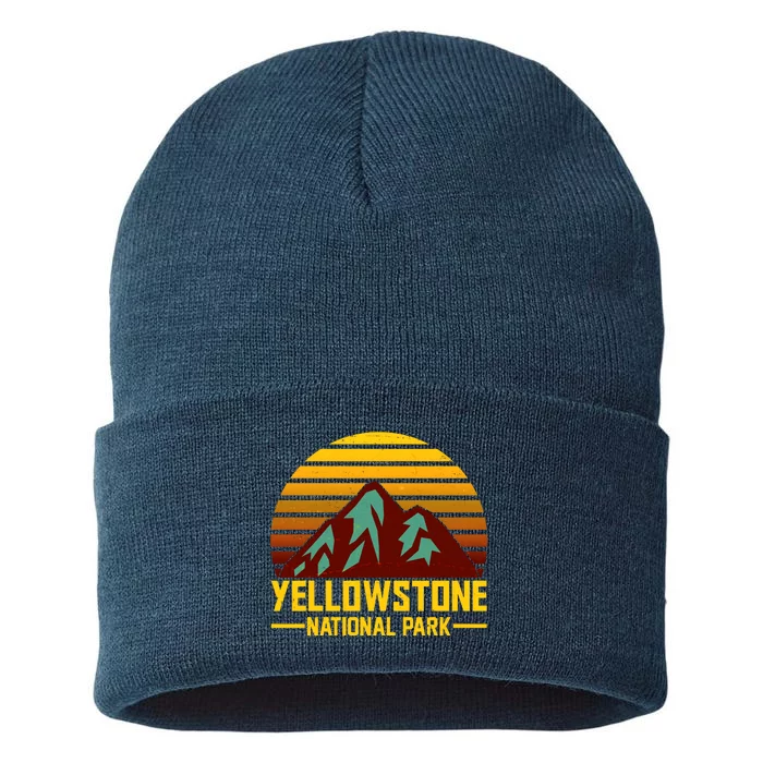 Vintage Yellowstone National Park Sustainable Knit Beanie