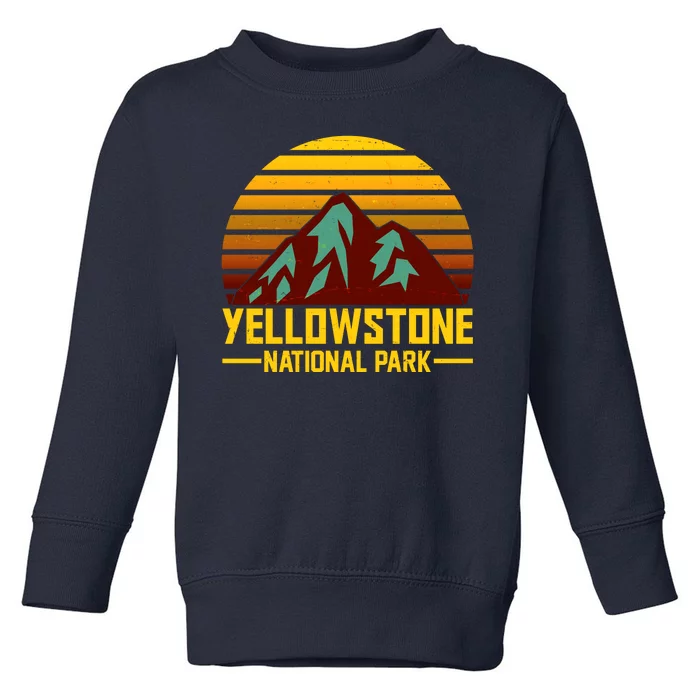 Vintage Yellowstone National Park Toddler Sweatshirt