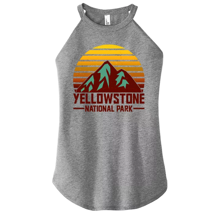 Vintage Yellowstone National Park Women’s Perfect Tri Rocker Tank