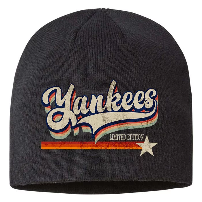 Vintage Y.A.N.K.E.E.S Name Proud Retro 8 1/2in Sustainable Knit Beanie