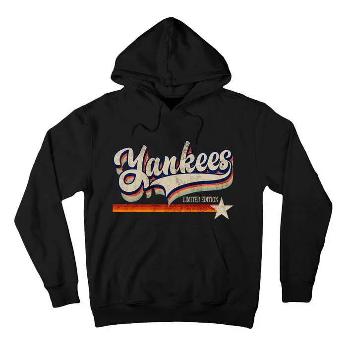 Vintage Y.A.N.K.E.E.S Name Proud Retro Tall Hoodie