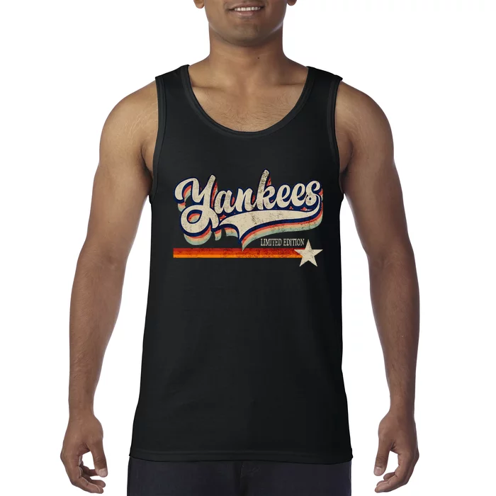 Vintage Y.A.N.K.E.E.S Name Proud Retro Tank Top