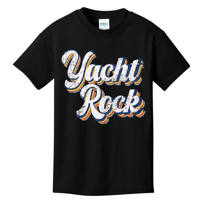 Vintage Yacht Rock Party Boat Drinking Kids T-Shirt