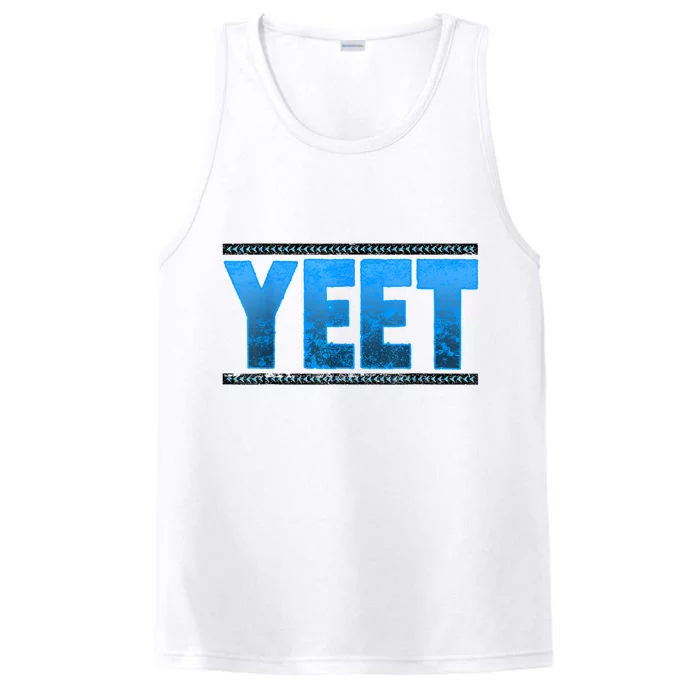 Vintage Yeet Tees Yeet Quotes Design Blue Performance Tank