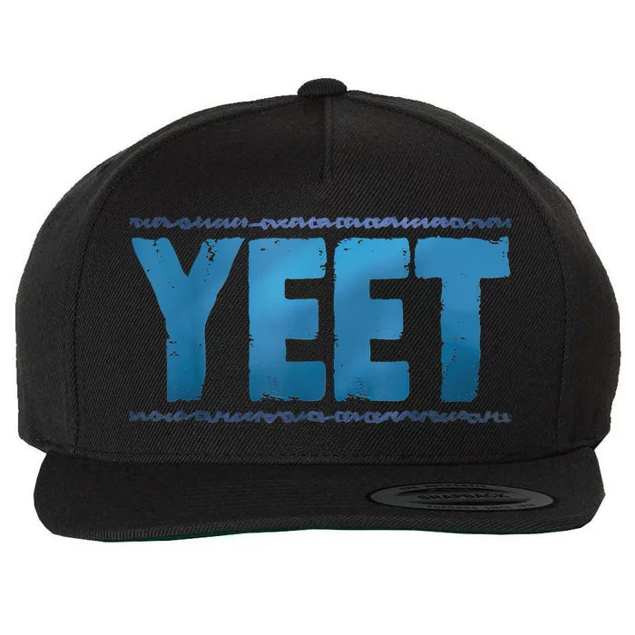 Vintage Yeet Wool Snapback Cap