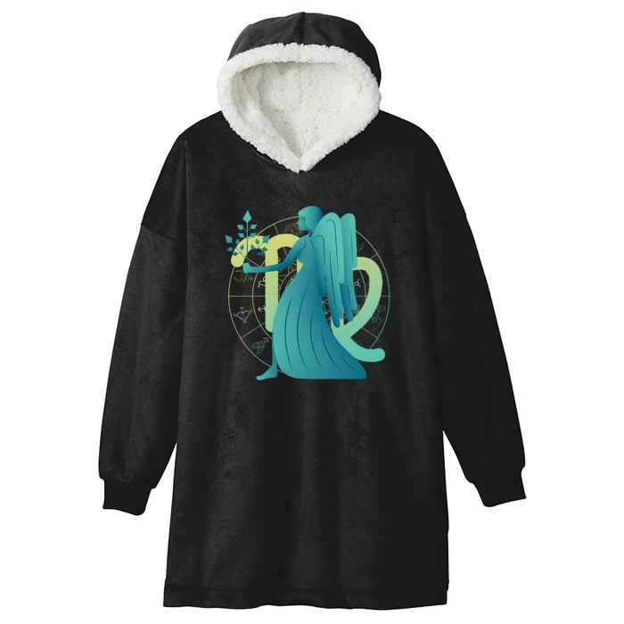 Virgo Zodiac Astrology Hooded Wearable Blanket