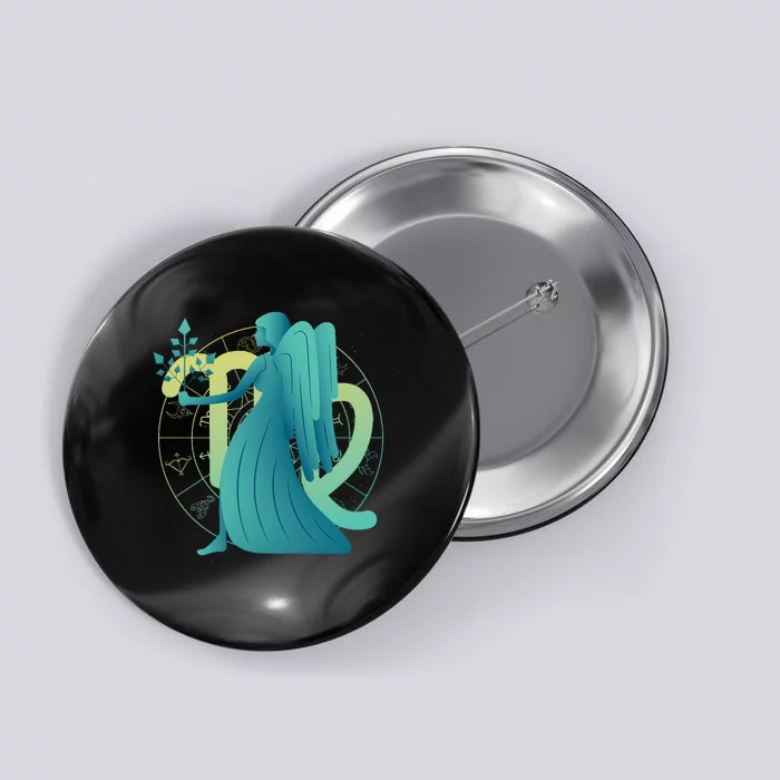 Virgo Zodiac Astrology Button