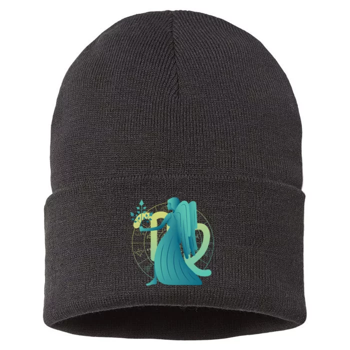 Virgo Zodiac Astrology Sustainable Knit Beanie