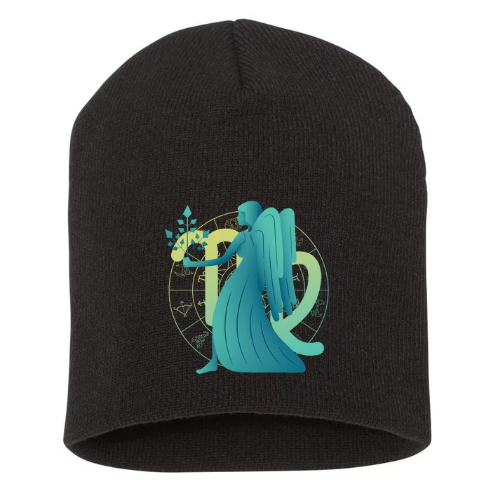 Virgo Zodiac Astrology Short Acrylic Beanie