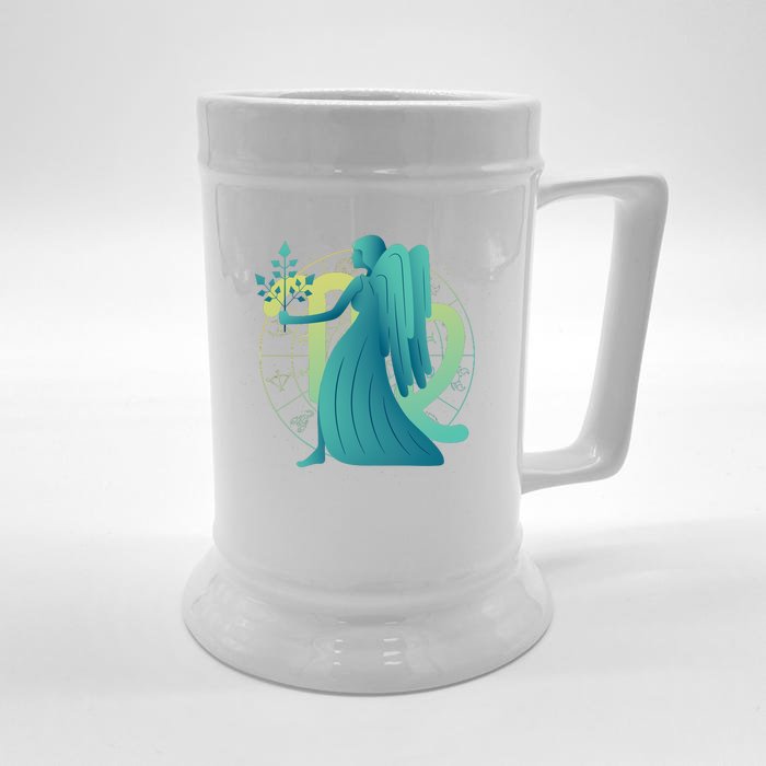 Virgo Zodiac Astrology Front & Back Beer Stein