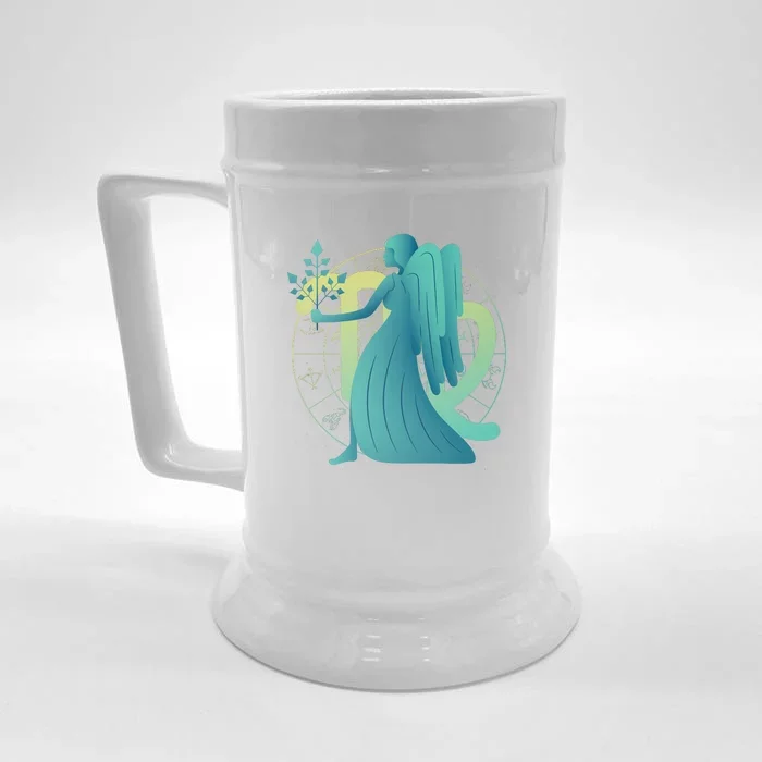 Virgo Zodiac Astrology Front & Back Beer Stein