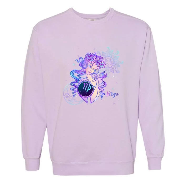 Virgo Zodiac Astrology Gift Garment-Dyed Sweatshirt