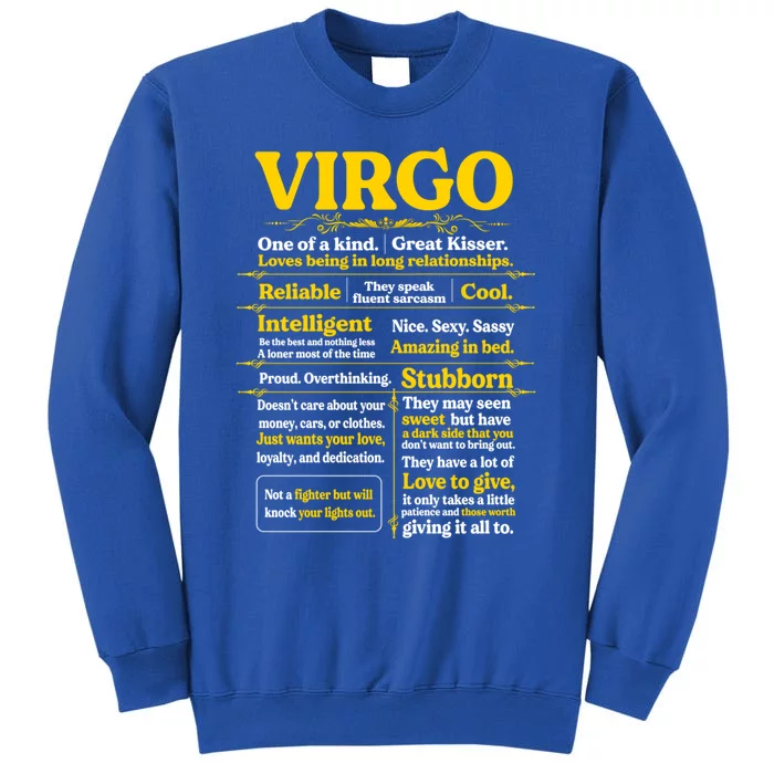 Virgo Zodiac Birthday Funny Gift Party Funny Gift Sweatshirt