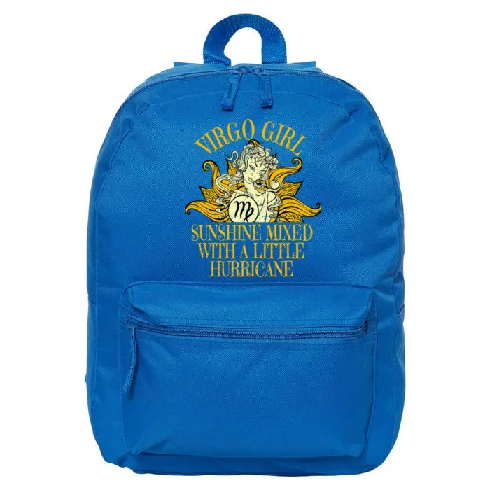 Virgo Zodiac Birthday Born September Sunflower Meaningful Gift 16 in Basic Backpack