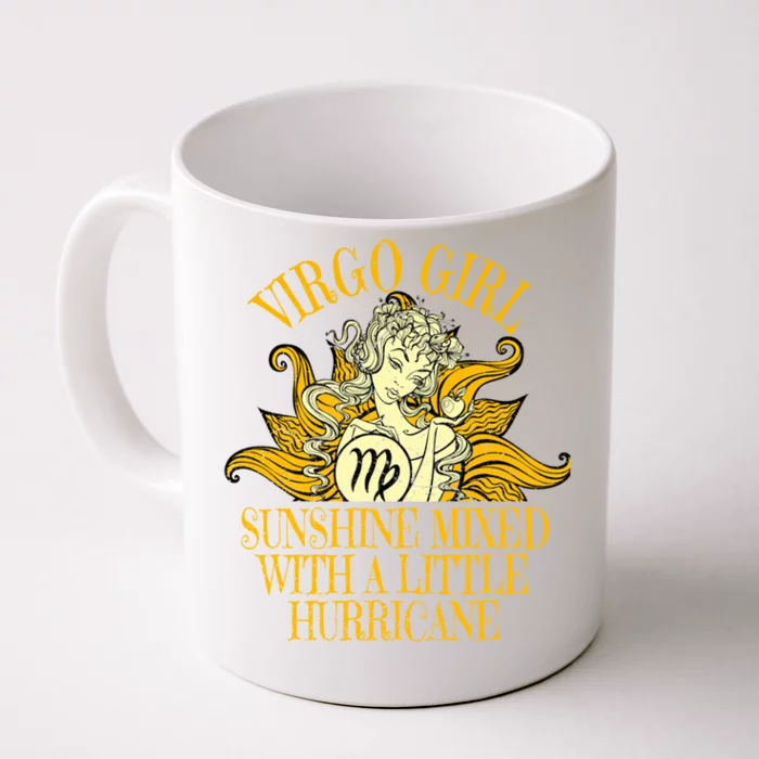 Virgo Zodiac Birthday Born September Sunflower Meaningful Gift Front & Back Coffee Mug