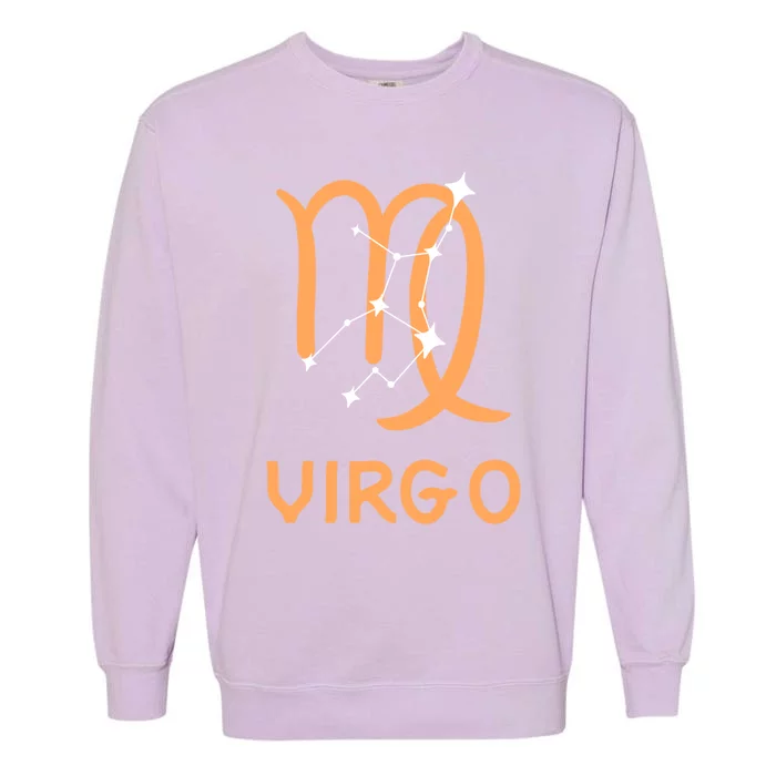 Virgo Zodiac Constellation Virgo Symbol Gift Garment-Dyed Sweatshirt