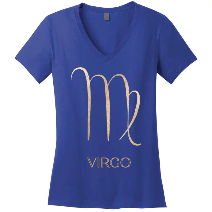 Virgo Zodiac Funny Gift Virgo Season Birthday Funny Gift Virgo Gift Women's V-Neck T-Shirt