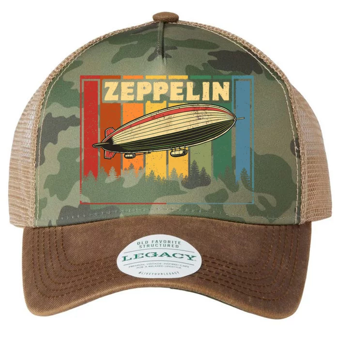 Vintage Zeppelin First Name Airship Legacy Tie Dye Trucker Hat