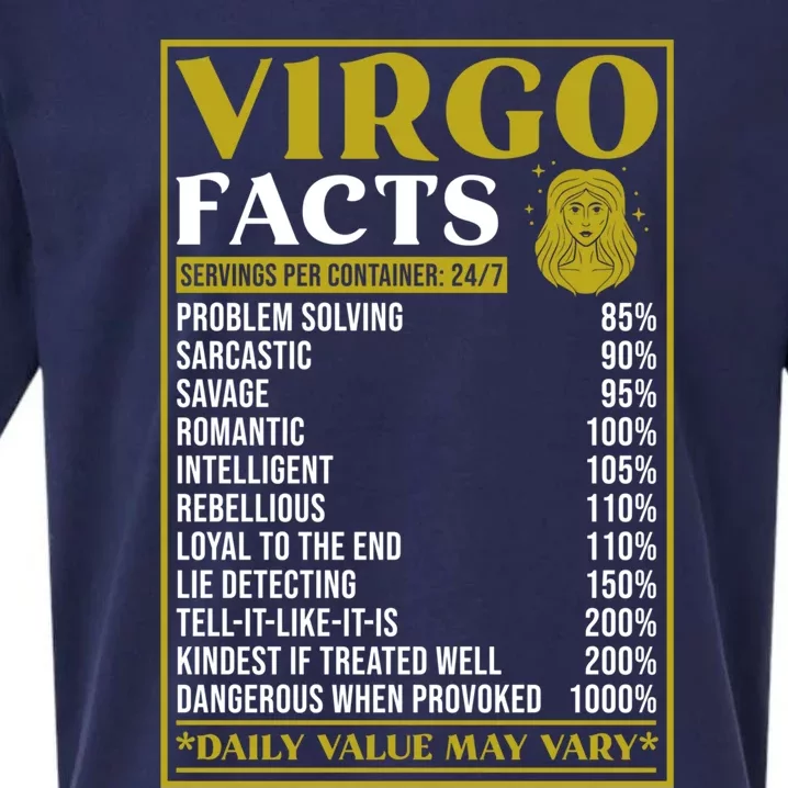 Virgo Zodiac Facts Design Zodiac Facts Funny Virgo Cute Gift Sueded Cloud Jersey T-Shirt