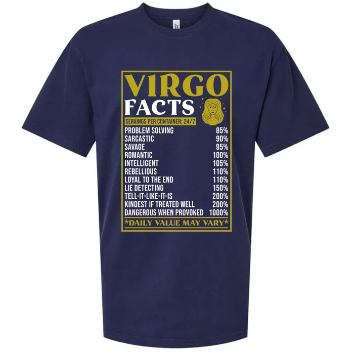 Virgo Zodiac Facts Design Zodiac Facts Funny Virgo Cute Gift Sueded Cloud Jersey T-Shirt