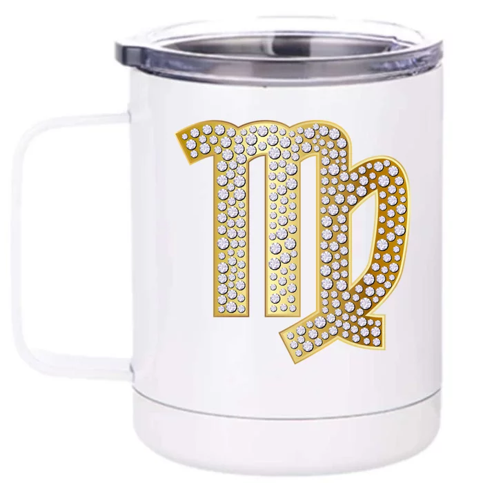 Virgo Zodiac Great Gift Front & Back 12oz Stainless Steel Tumbler Cup