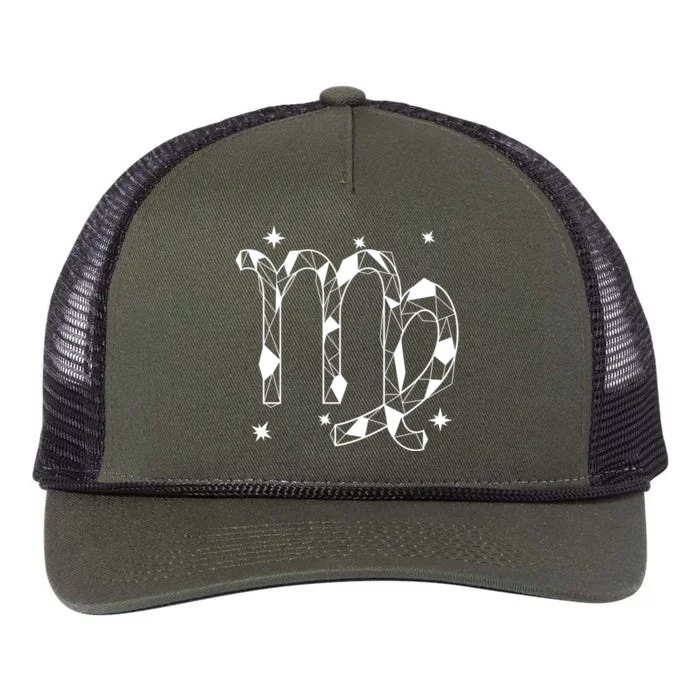 Virgo Zodiac Gift Retro Rope Trucker Hat Cap