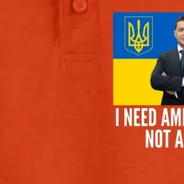 Volodymyr Zelensky I Need Ammunition Not A Ride Ukraine Stand With Ukraine Dry Zone Grid Performance Polo