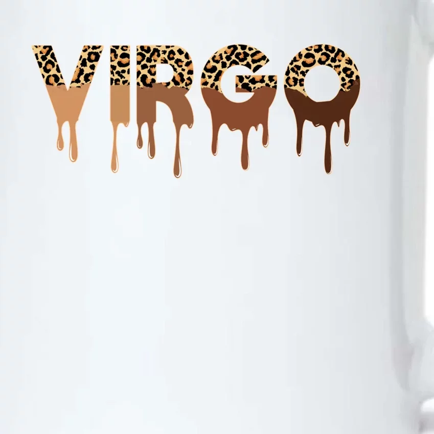 Virgo Zodiac Meaningful Gift Afro Black Leopard Dripping Great Gift Black Color Changing Mug