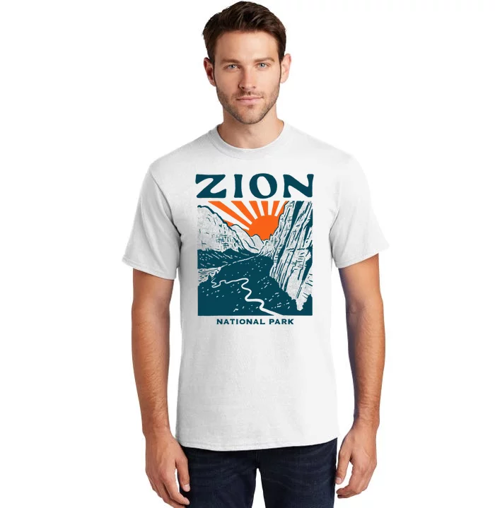 Vintage Zion National Park Tall T-Shirt